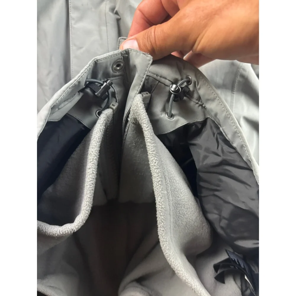 The North Face Anden Triclimate Jacket Mens Small Grey HyVent Hooded A6HEF2B-S